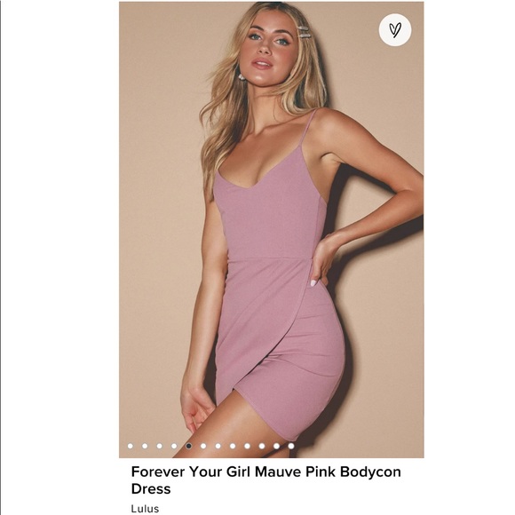 Lulu’s Forever Your Girl Mauve Pink Bodycon Dress - Picture 3 of 6